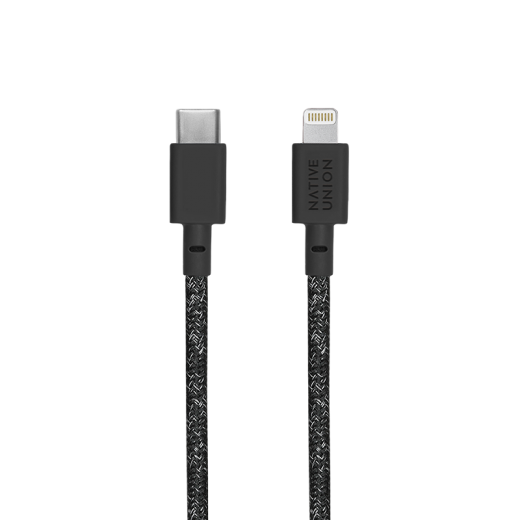 Кабель Native Union Night Cable USB-C to Lightning Cosmos Black (3 m) (NCABLE-CL-CS-BK-NP)