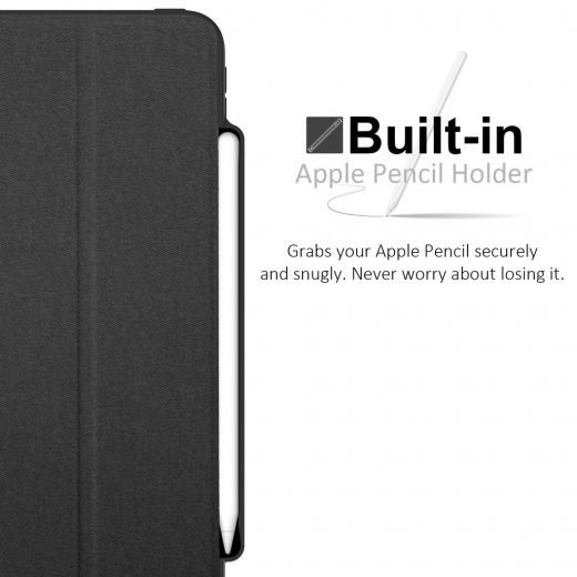 Чехол Khomo Dual Case Cover with Pencil Holder Black для Apple iPad Pro 11" (2018)