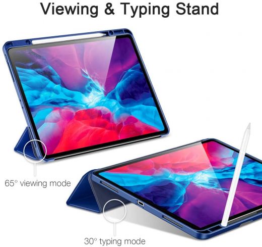 Чехол ESR Rebound Pencil Smart Case Navy Blue для iPad Pro 12.9" (2020/2018)