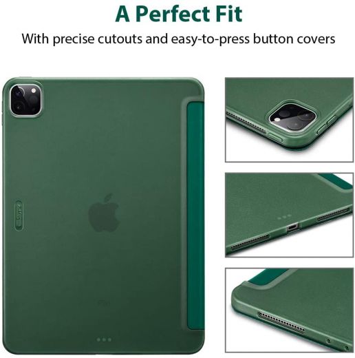 Чехол ESR Rebound Slim Smart Case Pine Green для iPad Pro 12.9" M1 (2021 | 2020 | 2018)