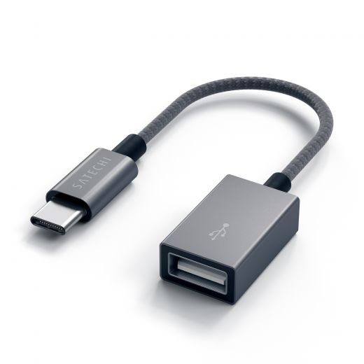 Адаптер Satechi Type-C to Type-A Cabled Adapter Space Gray (ST-TCCAM)