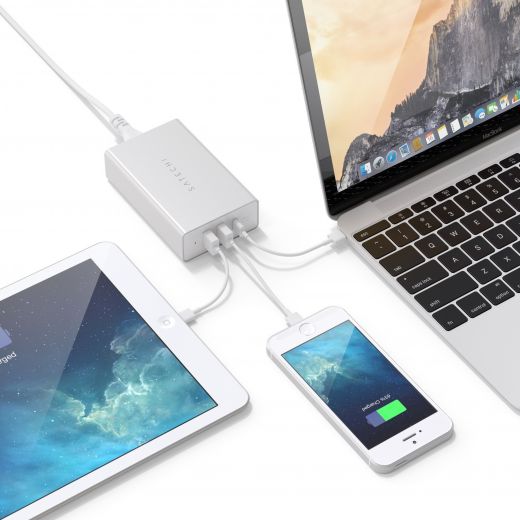 Адаптер Satechi USB-C 40W Travel Charger Silver (ST-ACCAS)