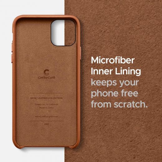 Чехол Ciel by Cyrill Basic Leather Collection Saddle Brown для iPhone 11 Pro
