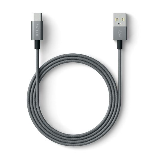 Кабель Satechi Aluminum Type-C USB 3.1 to Type-A USB 2.0 Cable Space Gray (ST-TCTAM)