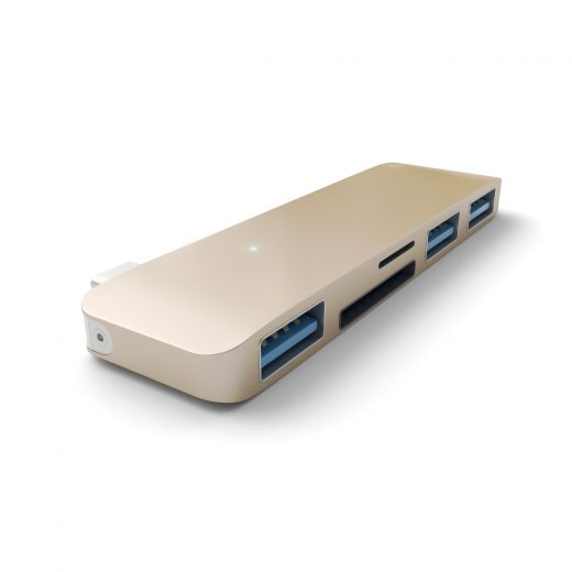Адаптер Satechi Type-C USB Hub Gold (ST-TCUHG)