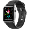 Ремінець Nomad Vulcanized LSR Silicone Strap Black/Grey для Apple Watch