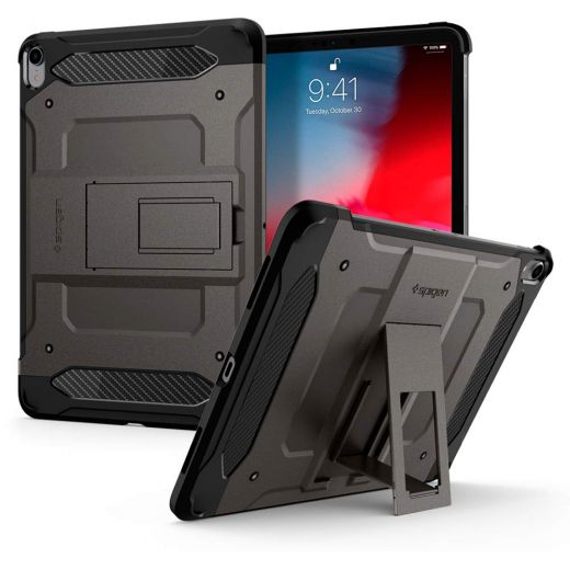 Чехол Spigen Tough Armor TECH Gunmetal для iPad Pro 11" (2018)