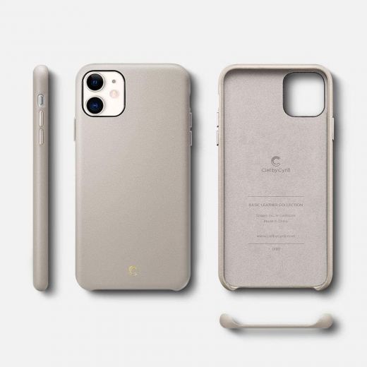 Чохол Ciel by Cyrill Basic Leather Collection Taupe для iPhone 11