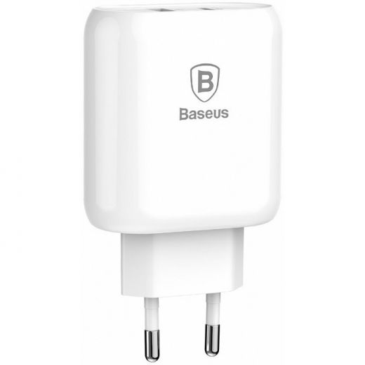 Зарядное устройство Baseus Bojure Series Type-C PD+U quick charge charger EU 36W White (CCALL-BG02)