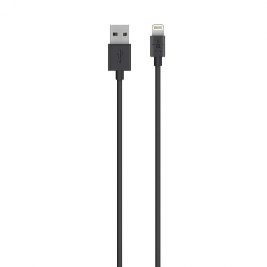 Кабель Belkin USB 2.0 Lightning Charge/Sync cable 1.2м, Black