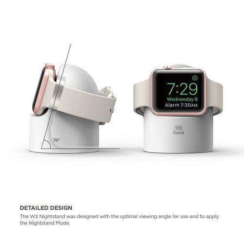 Док-станція Elago W2 Night Stand White для Apple Watch