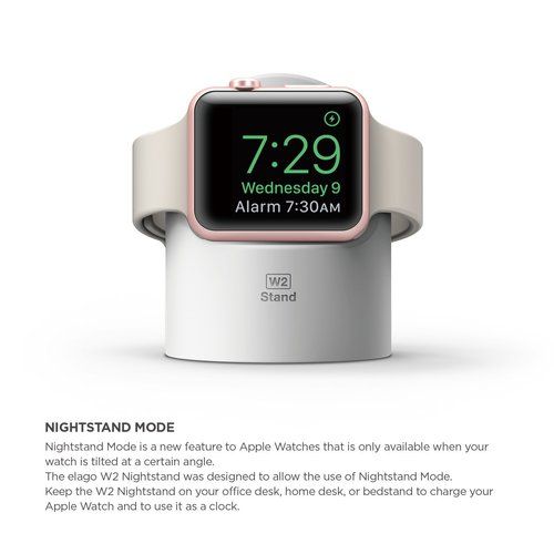 Док-станція Elago W2 Night Stand White для Apple Watch