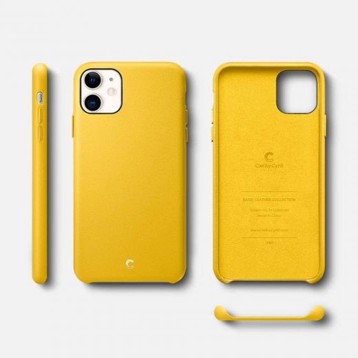 Чехол Ciel by Cyrill Basic Leather Collection Meyer Lemon для iPhone 11
