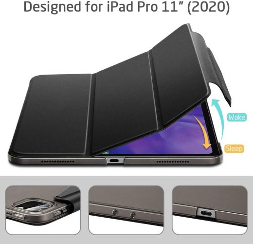 Чехол ESR Yippee Trifold Smart Case Black для iPad Pro 11" M1 | M2 (2021 | 2022)