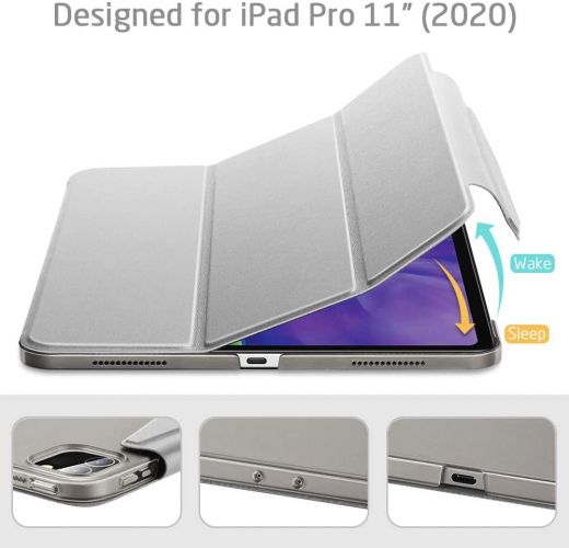 Чехол ESR Yippee Trifold Smart Case Gray для iPad Pro 11" M1 | M2 (2021 | 2022)
