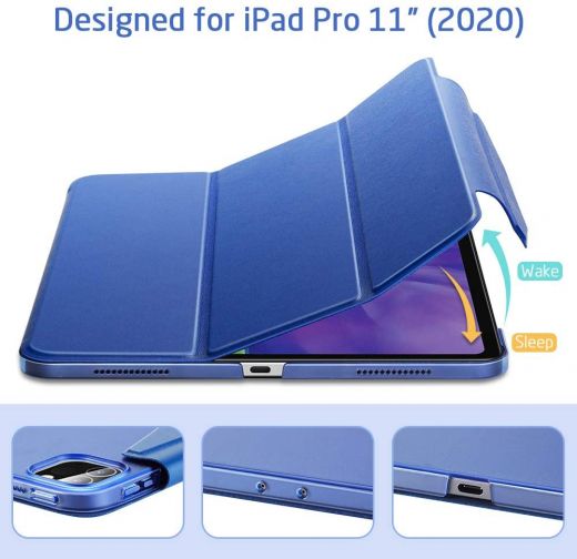 Чехол ESR Yippee Trifold Smart Case Navy Blue для iPad Pro 11" M1 | M2 (2021 | 2022)