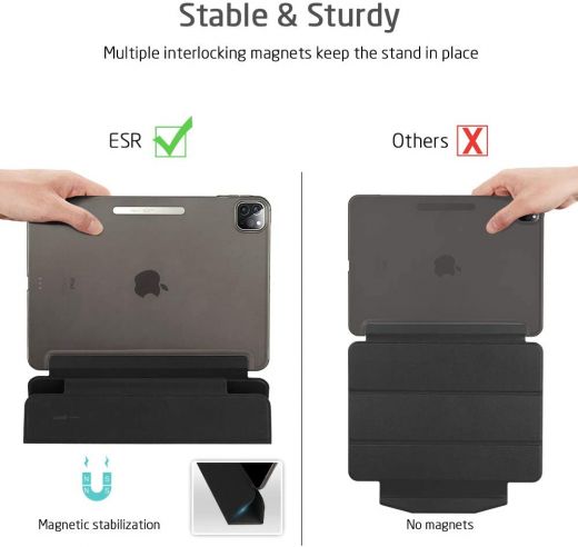 Чохол ESR Yippee Trifold Smart Case Black для iPad Pro 11" M1 | M2 (2021 | 2022)