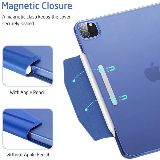 Чехол ESR Yippee Trifold Smart Case Navy Blue для iPad Pro 11" M1 | M2 (2021 | 2022)