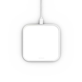 Бездротова зарядка Zens Single Aluminium Wireless Charger 10W White (ZESC11W/00)