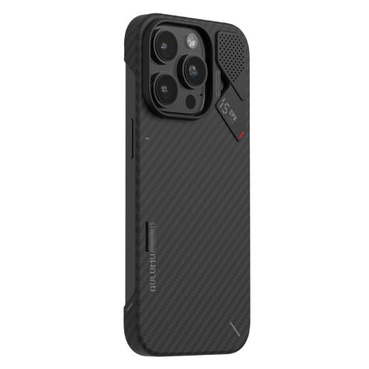 Карбоновий чохол Aulumu A15 Aramid Fiber MagSafe Case для iPhone 15 Pro Max