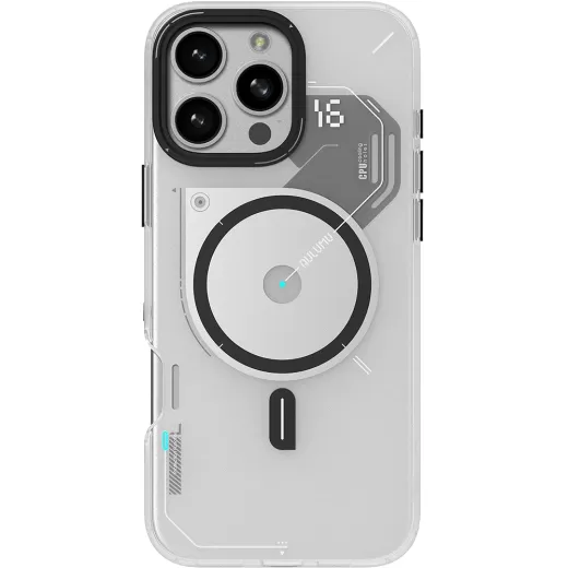 Прозорий чохол, що світиться в темряві Aulumu A16 Frosted Case Translucent White для iPhone 16 Pro