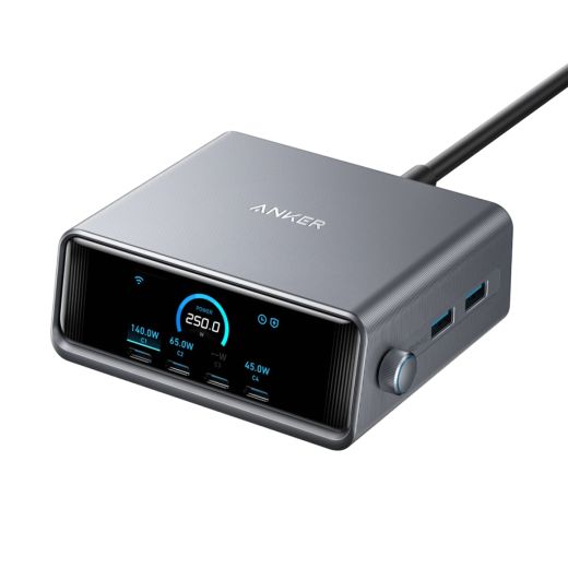 Быстрая зарядка Anker Prime Charger 250W, 6 Ports, GaNPrime (A2345341)