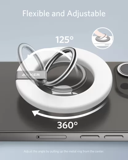 Магнитное кольцо держатель Anker 610 Magnetic Phone Grip (MagGo) Dolomite White