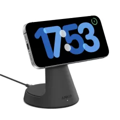 Бездротова зарядка Anker MagGo Wireless Charger (2 в 1, Dock Stand) Black Stone