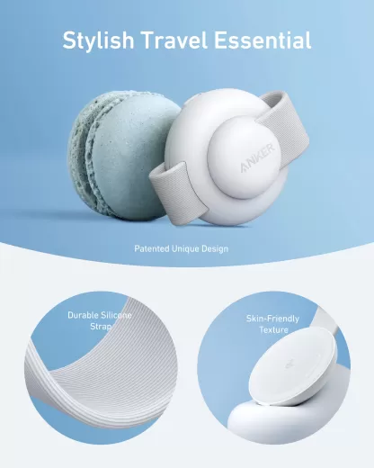 Беспроводная зарядка Anker MagGo Wireless Charging Station (3 в 1, Foldable Pad) Aurora White