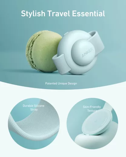 Беспроводная зарядка Anker MagGo Wireless Charging Station (3 в 1, Foldable Pad) Teal Oasis