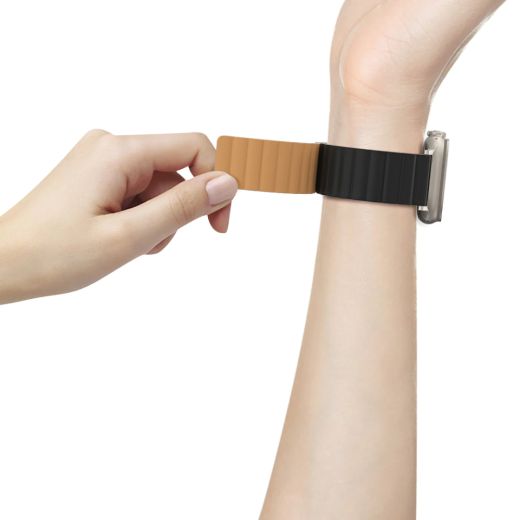 Магнитный ремешок AMAZINGthing Smoothie Pro Mag Magnetic Black для Apple Watch 49мм | 45мм | 44мм