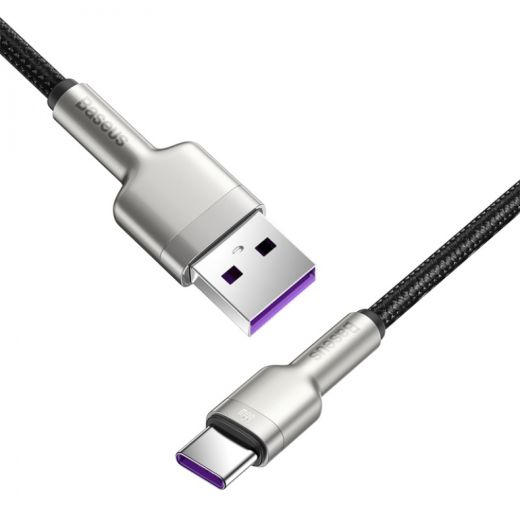 Кабель Baseus Cafule USB 2.0 to Type-C 66W 1m Black (CAKF000101)