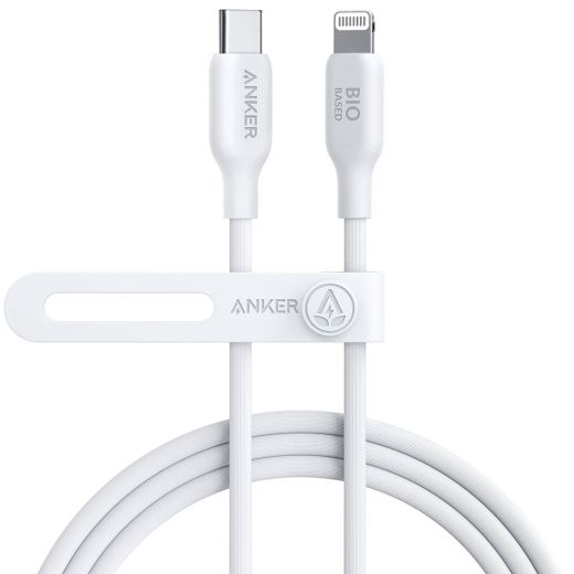 Кабель Anker 541 USB-C to Lightning Cable (Bio-Based) 1.8m Aurora White (A80A2021)