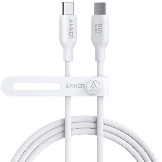 Кабель Anker 543 USB-C to USB-C Cable 1.8m White (A80E2)