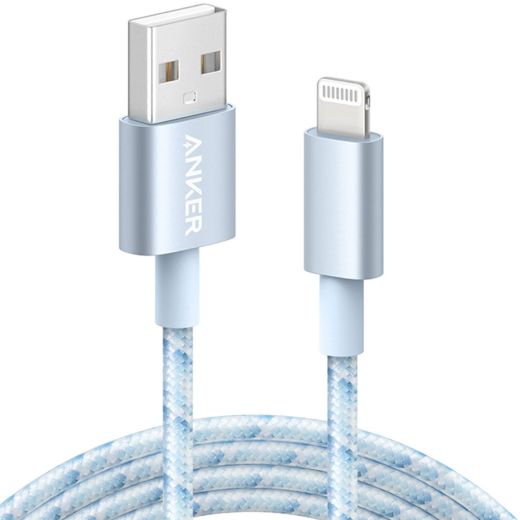Кабель Anker 331 USB-A to Lightning Cable 1m Blue (‎‎A81520N2)