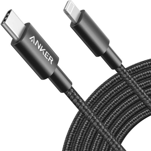 Кабель Anker 331 USB-C to Lightning Cable 1.8m Black (A8623011)