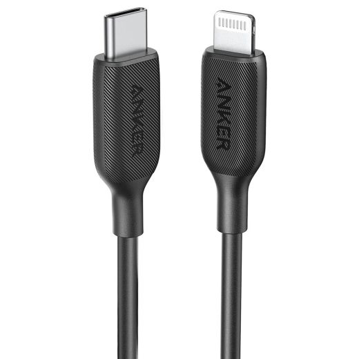 Кабель Anker 541 USB-C to Lightning Cable 0.9m Black (A8832011)