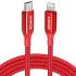Кабель Anker 762 USB-C to Lightning Cable Red 0.9m (A8842091)