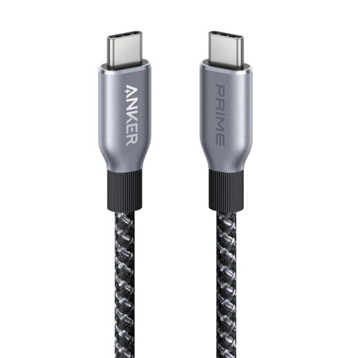 Плетеный кабель из переработанных материалов Anker Prime USB-C to USB-C Cable 1.8м (240W)