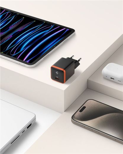 Швидка зарядка Spigen ArcStation Essential 30W Wall Charger Black (ACH08448)