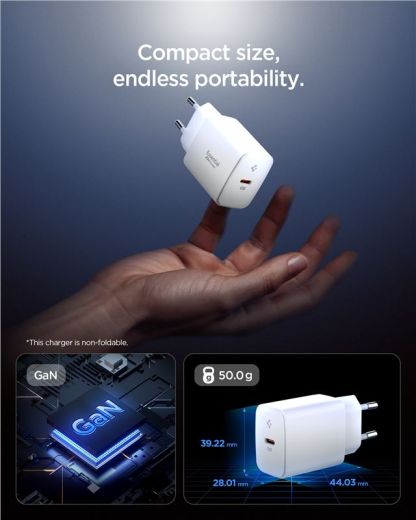 Швидка зарядка Spigen Essential 20W Wall Charger EE201EU White (ACH08701)