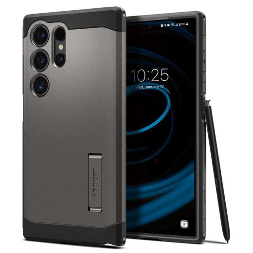 Чохол-підставка Spigen Tough Armor Gunmetal для Samsung Galaxy S24 Ultra (ACS07301)
