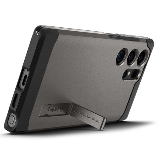 Чохол-підставка Spigen Tough Armor Gunmetal для Samsung Galaxy S24 Ultra (ACS07301)