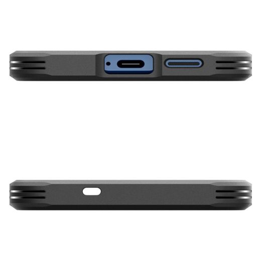 Чехол-подставка Spigen Tough Armor MagSafe Black для Samsung Galaxy S25 (ACS09008)