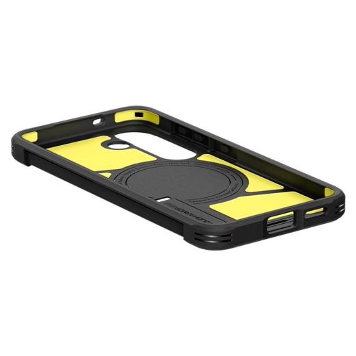 Чехол-подставка Spigen Tough Armor MagSafe Gunmetal для Samsung Galaxy S25 Plus (ACS08988)