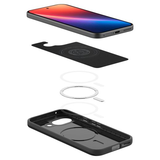 Чохол Spigen Thin Fit MagSafe Black для Google Pixel 9a (ACS09037)
