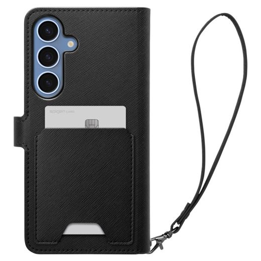 Чохол-книжка Spigen Wallet S Black для Samsung Galaxy S25 Plus (ACS09125)