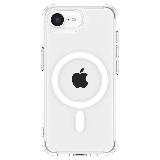 Прозрачный чехол Spigen Crystal Hybrid MagSafe Clear White для iPhone 16e (ACS09128)