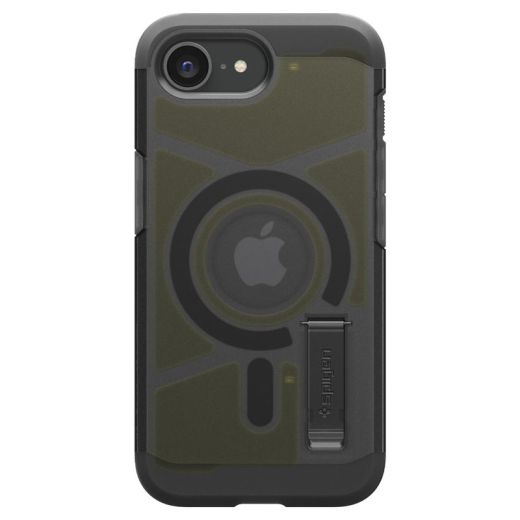 Чехол-подставка Spigen Tough Armor MagSafe Frost Black для iPhone 16e (ACS09138)