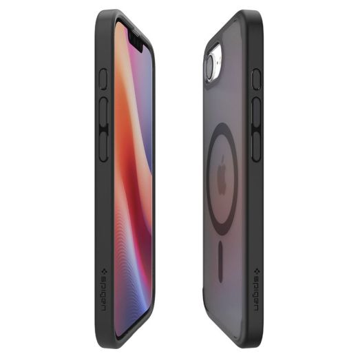 Прозрачный чехол Spigen Ultra Hybrid MagSafe Frost Black для iPhone 16e (ACS09144)